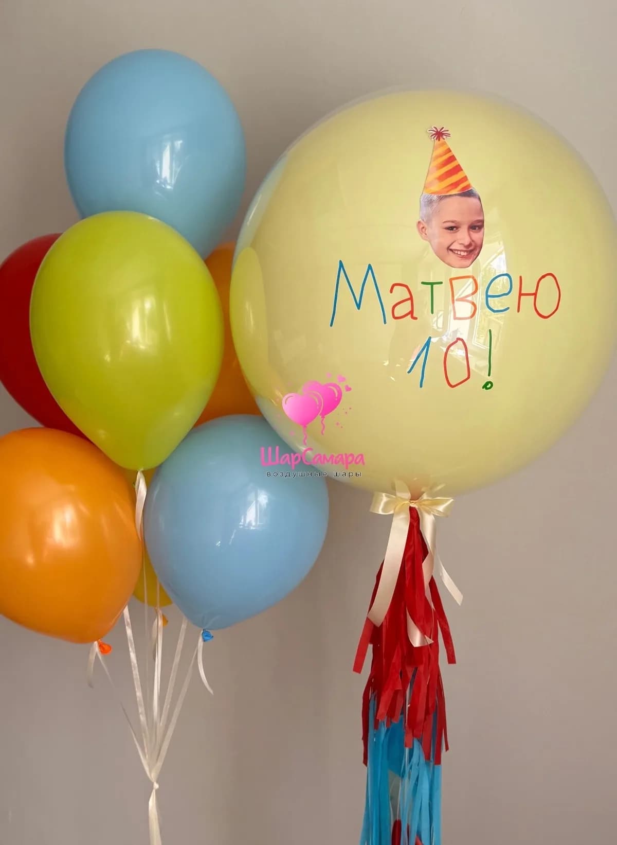 Набор воздушных шаров на 10 лет №2084