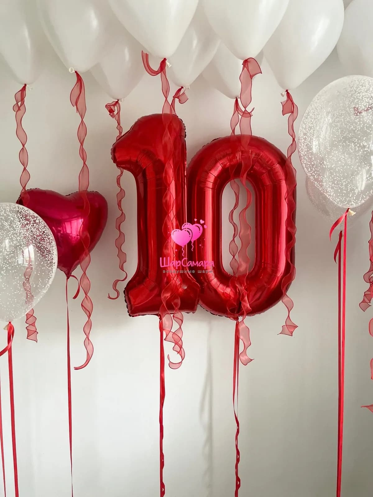 Набор воздушных шаров на 10 лет №2243
