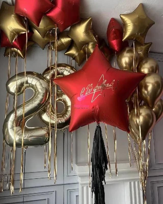 Набор воздушных шаров на 23 февраля №14