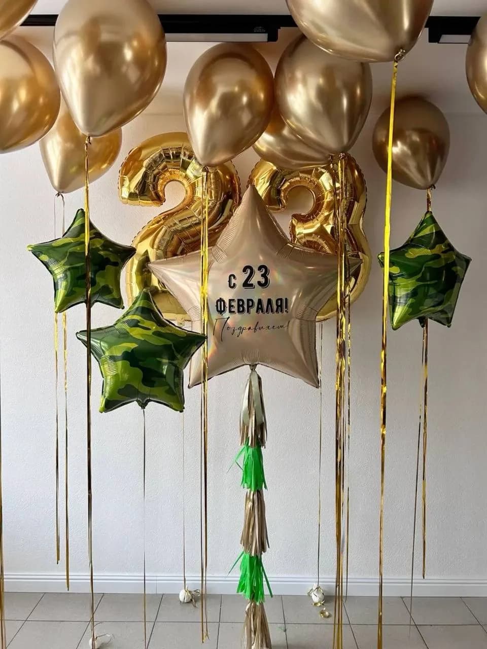 Набор воздушных шаров на 23 февраля №23