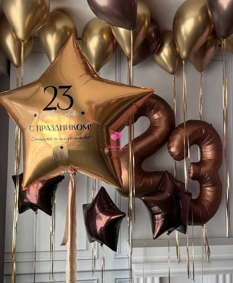 Набор воздушных шаров на 23 февраля №5