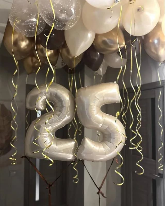 Набор воздушных шаров шоколадный крем №555
