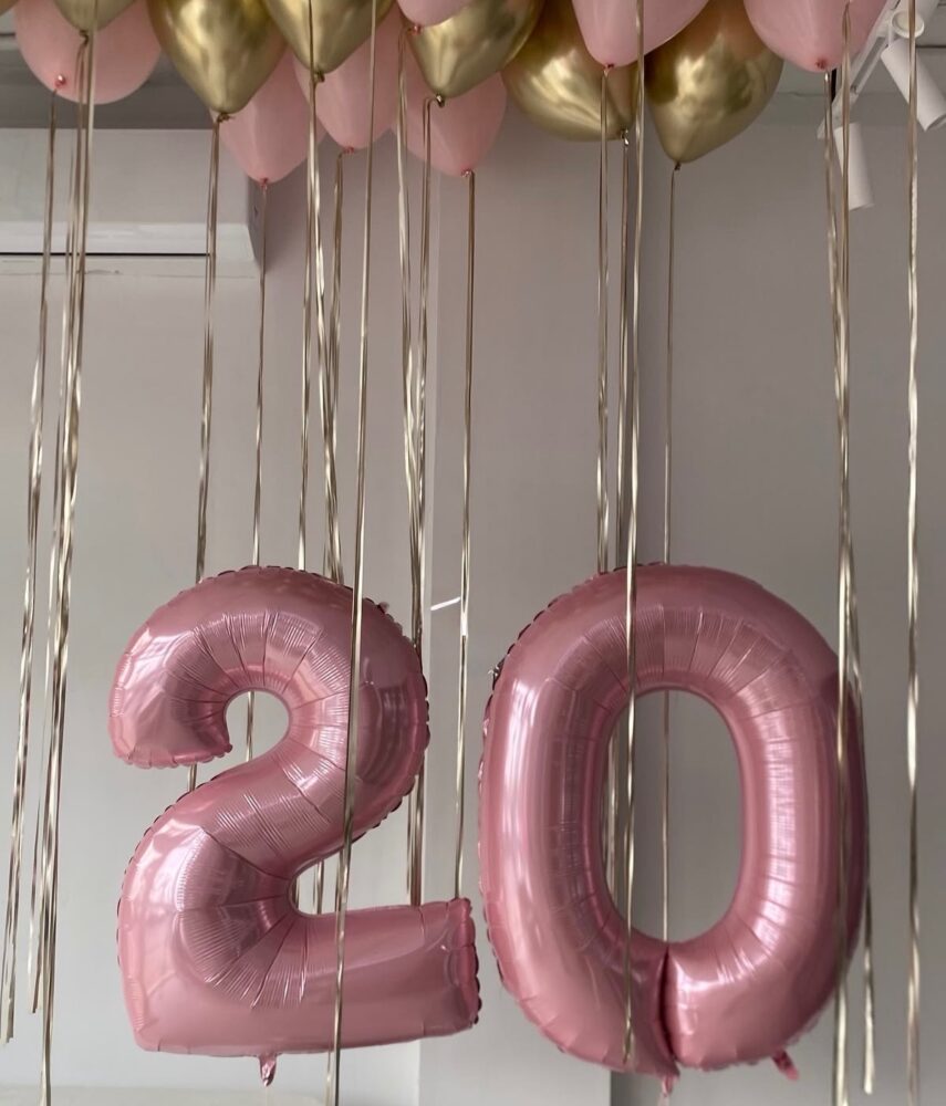 Набор воздушных шаров на 20 лет №2069